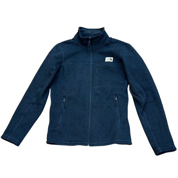 Men's The North Face Gordon Lyons‎ Full Zip Fleece Jacket Navy Small Winter Cold - Picture 1 of 7